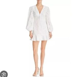 NWOT Keepsake Womens Harmony Eyelet Embroidery Mini Dress